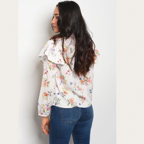 Long Sleeve Floral Print blouse - Picture 3 of 3